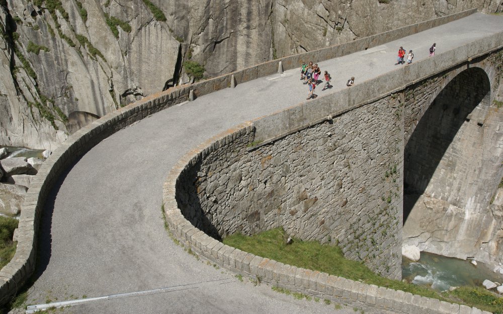 Bridge of the devil in Switzerland