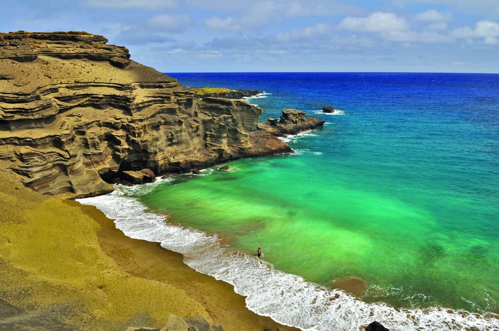 Papakolea's Beach is the Greenest Beach in the World