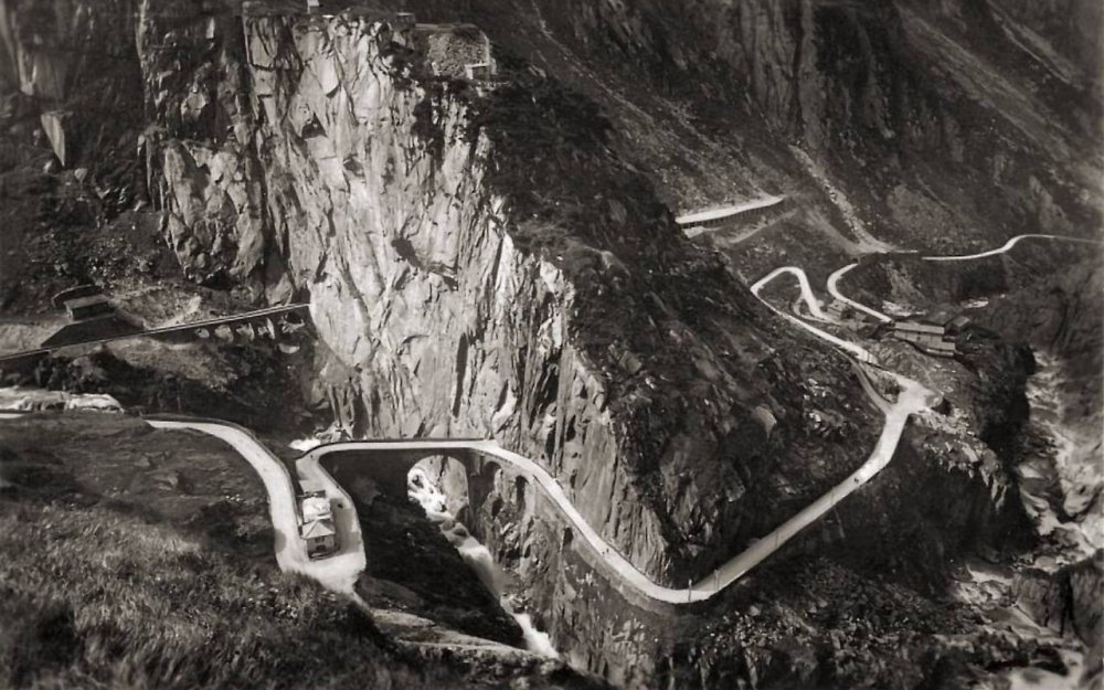 The devil's bridge in Switzerland