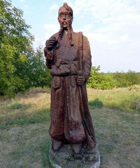 Cossack stone and the figure of the Cossack, Great Cape 