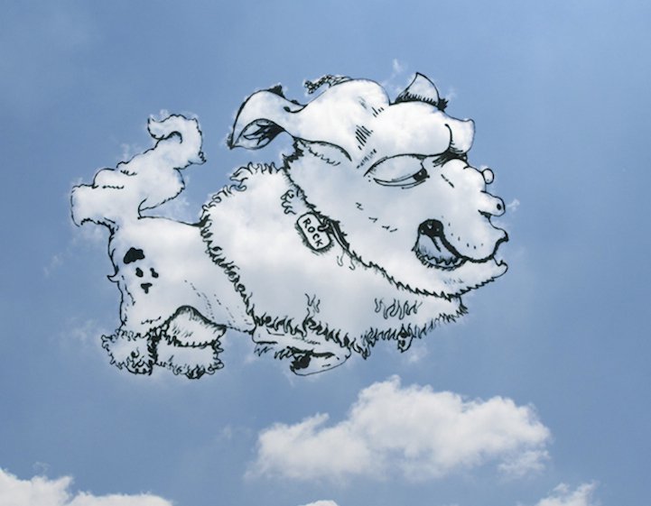 Drawings on the clouds
