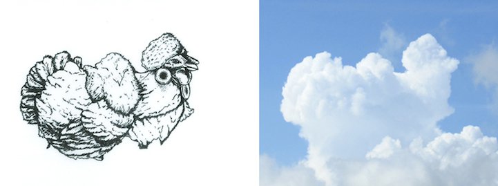 Drawings on the clouds