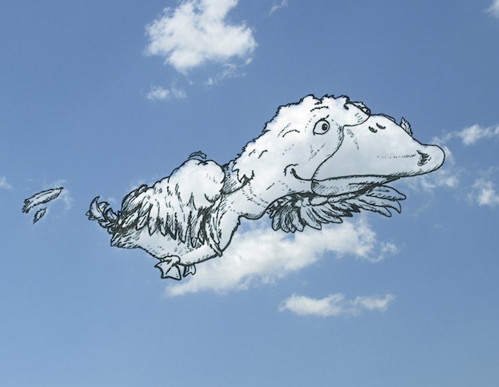 Drawings on the clouds