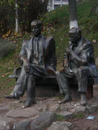 Monument to Josef Bokshay and Adalbert Erdeli