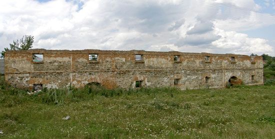 Ruins of the factory warehouse