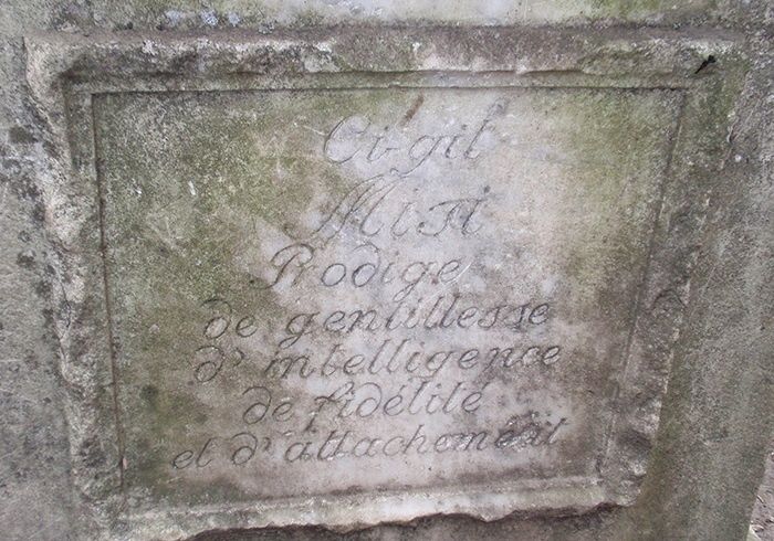 The monument of the beloved dog Princess Lopukhina, Korsun- Shevchenkivsky 