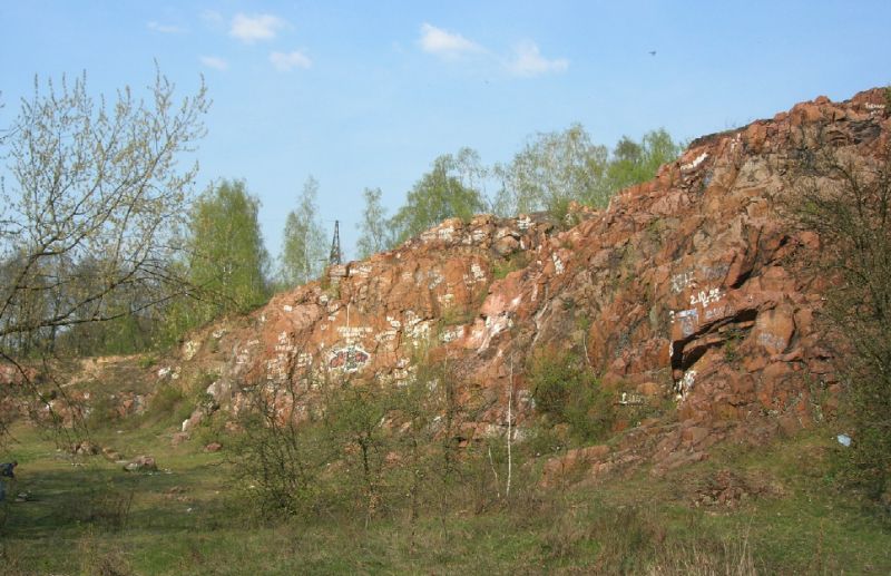 Granite protrusion Krasnaya Gorka, Korosten 