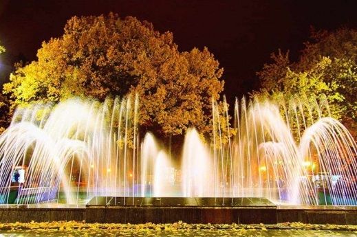 The fountain in the garden of Shevchenko