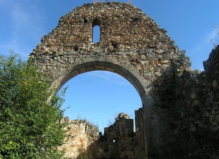 Руины костела Святого Иоанна Крестителя, Мужиево
