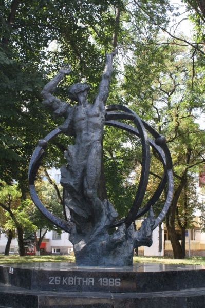 Monument to the victims of the Chernobyl tragedy