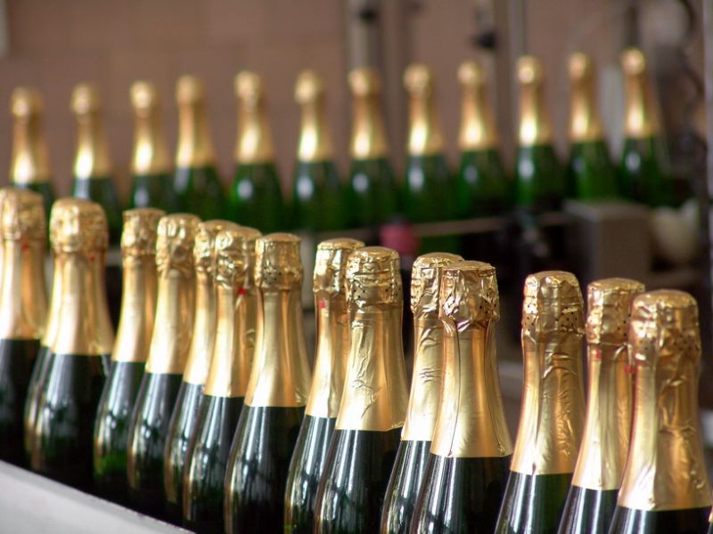  The factory of sparkling wines 