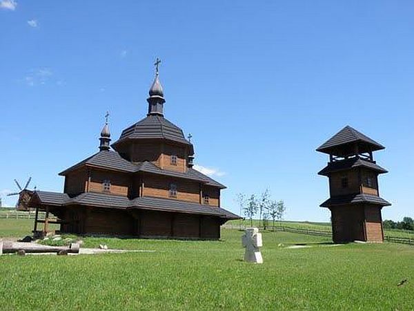 Holy Ascension wooden temple in the Vodyaniki