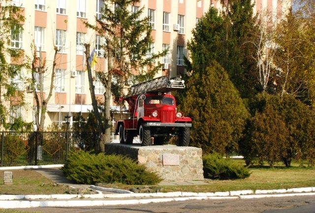 The monument to the fire truck, Cherkassy