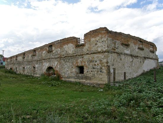 Ruins of the factory warehouse