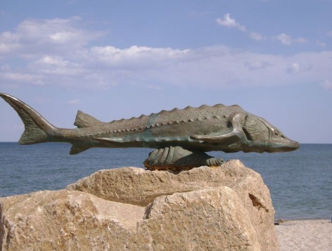 Monument to the sturgeon, Berdyansk