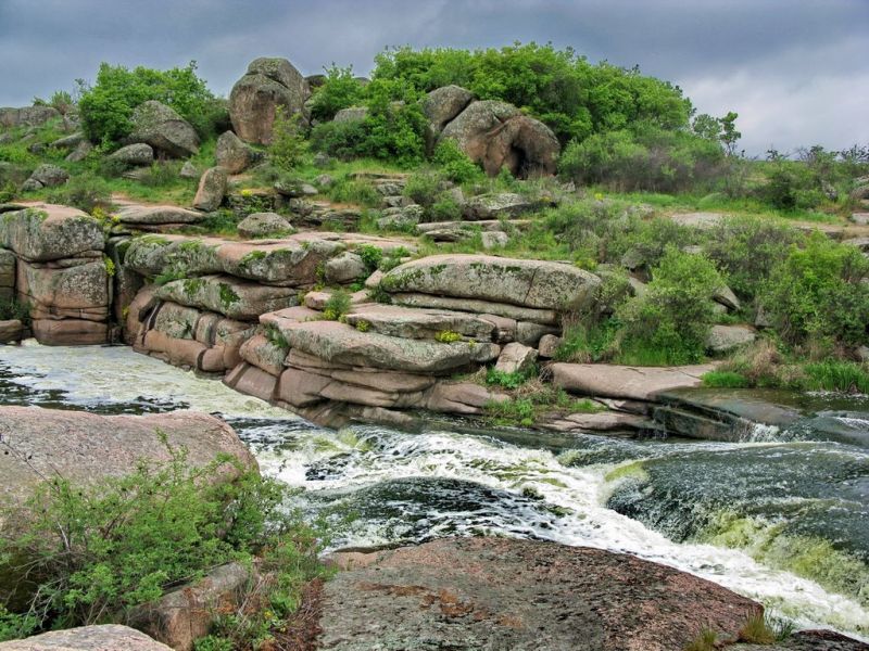 Sholokhov (Tovkiv) cascading waterfall