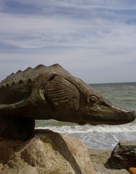 Monument to the sturgeon, Berdyansk