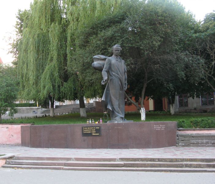 The Monument of Shevchenko, Berezhany