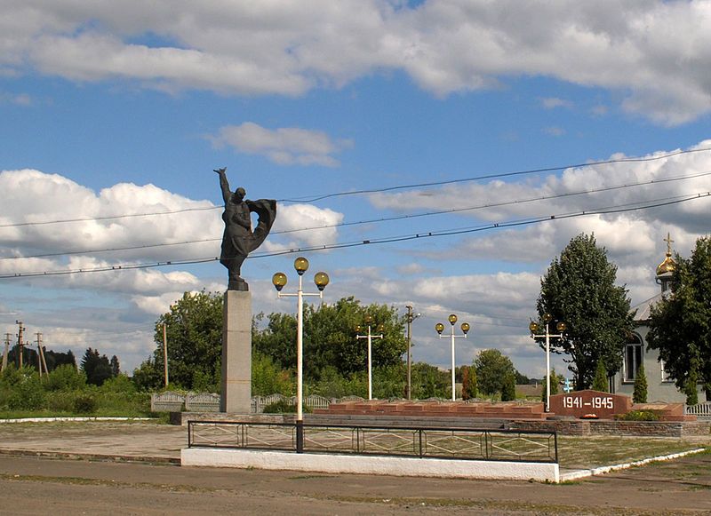 The common grave of Soviet soldiers, Goloskov