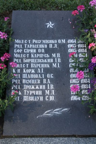 Monument to Afghan soldiers, Chernigov