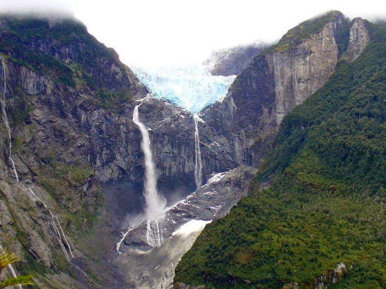 The Hanging Glacier in Chile