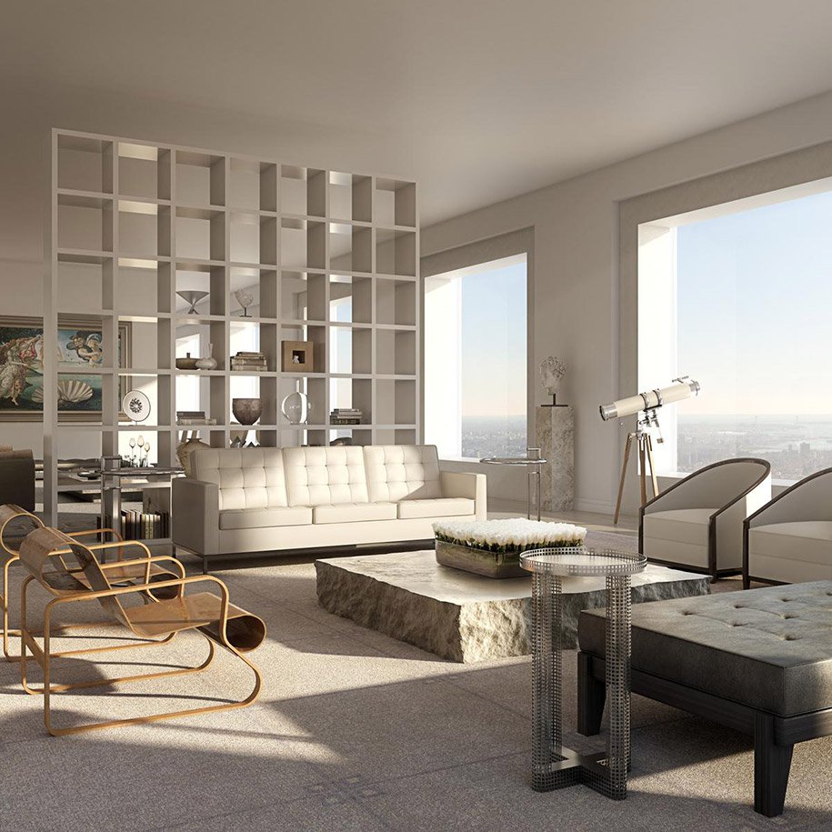 Penthouse at an altitude of 426 meters in New York