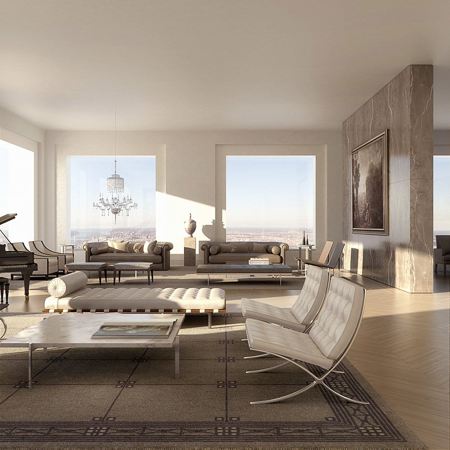 Penthouse at an altitude of 426 meters in New York