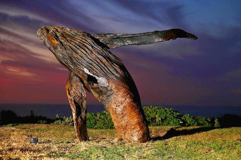 Sculptures of the sea on the Bondi beach