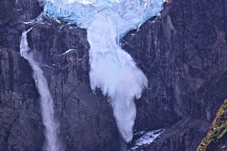 The Hanging Glacier in Chile