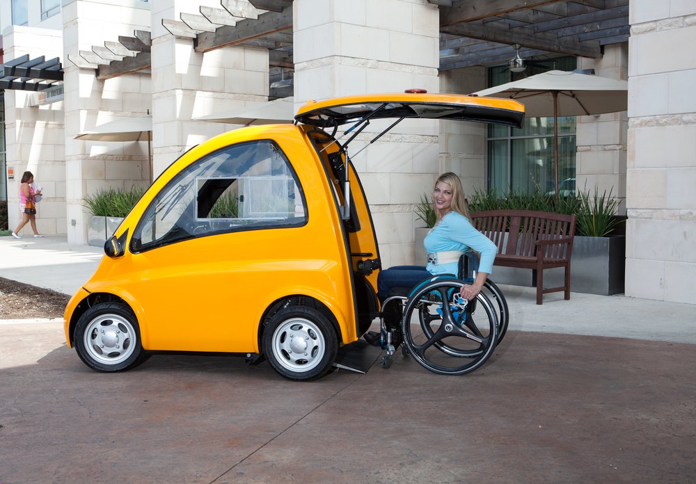 Electrocar for people with disabilities