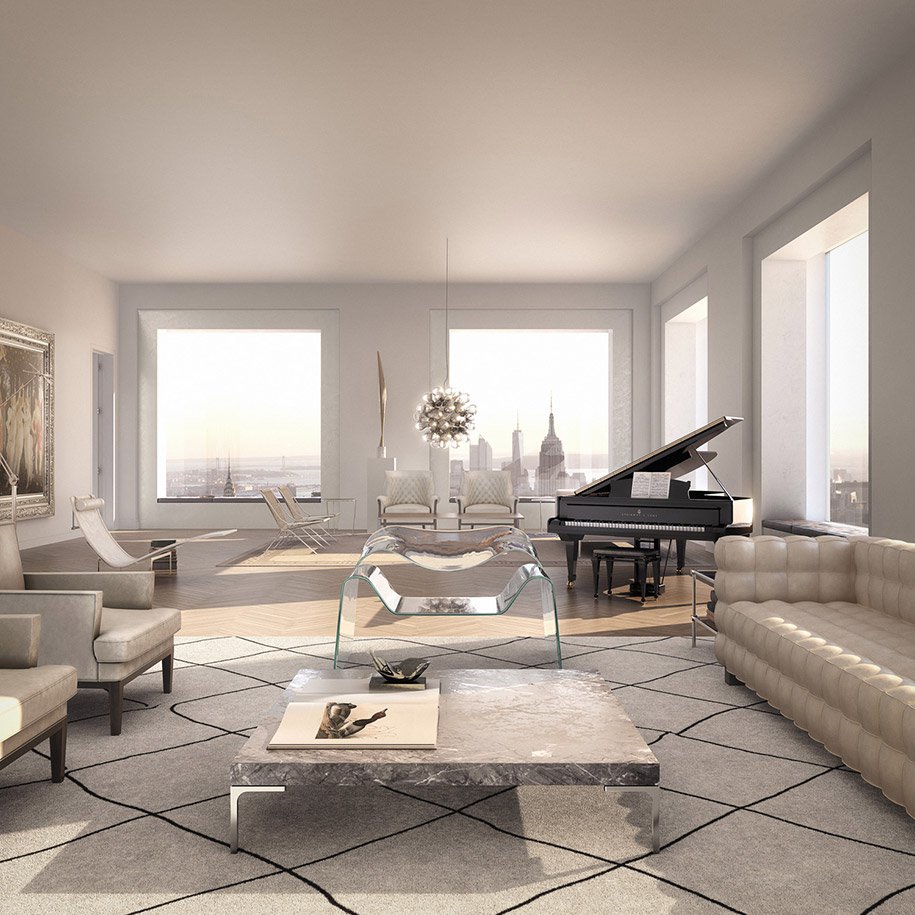 Penthouse at an altitude of 426 meters in New York