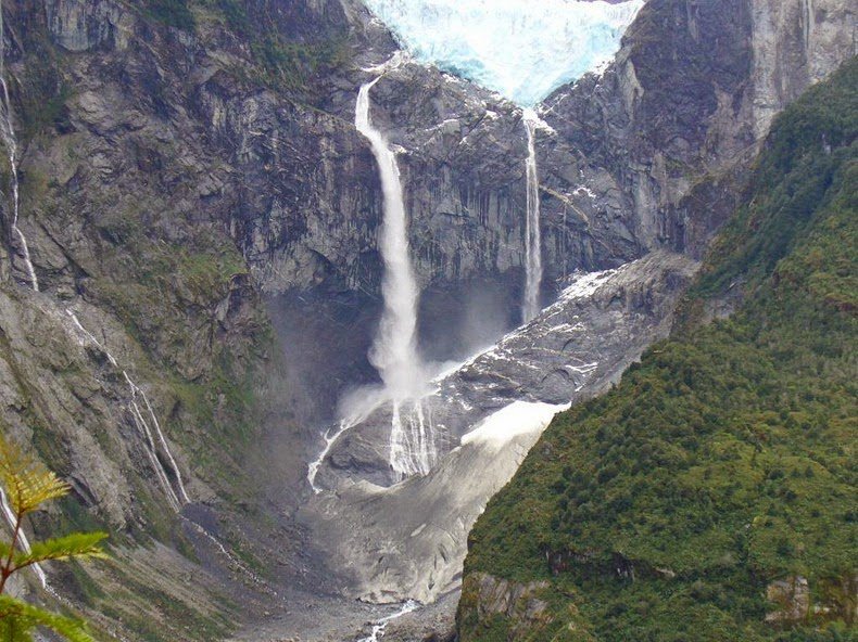 The Hanging Glacier in Chile