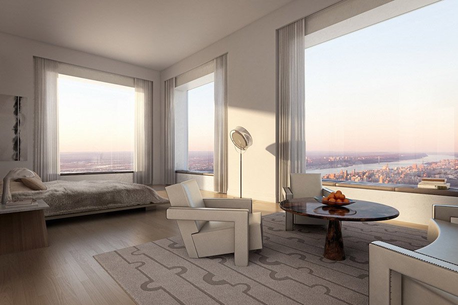 Penthouse at an altitude of 426 meters in New York