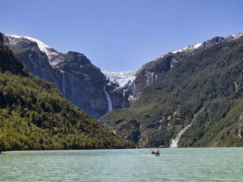 The Hanging Glacier in Chile