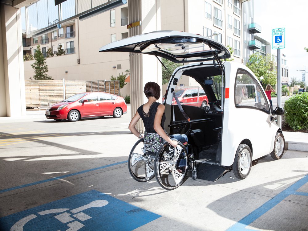Electrocar for people with disabilities