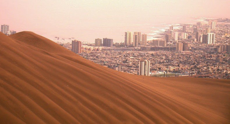 Dragon Hill is the largest city sand dune