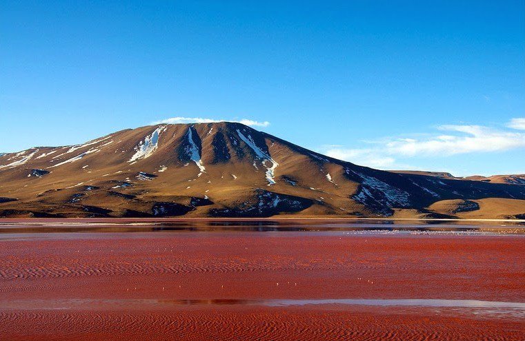 Red Lagoon in Bolivia