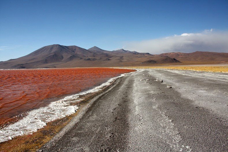 Red Lagoon in Bolivia