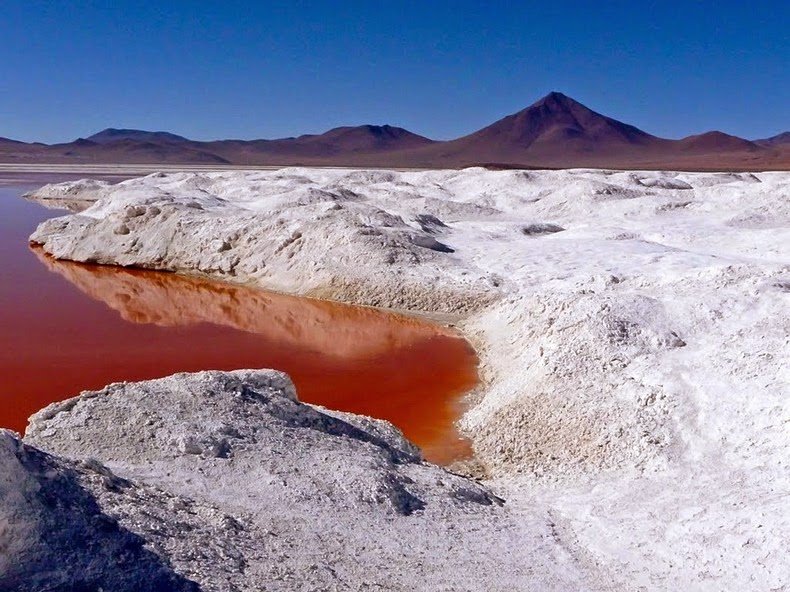 Red Lagoon in Bolivia