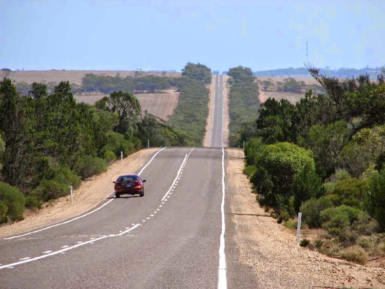 The longest straight road in the world