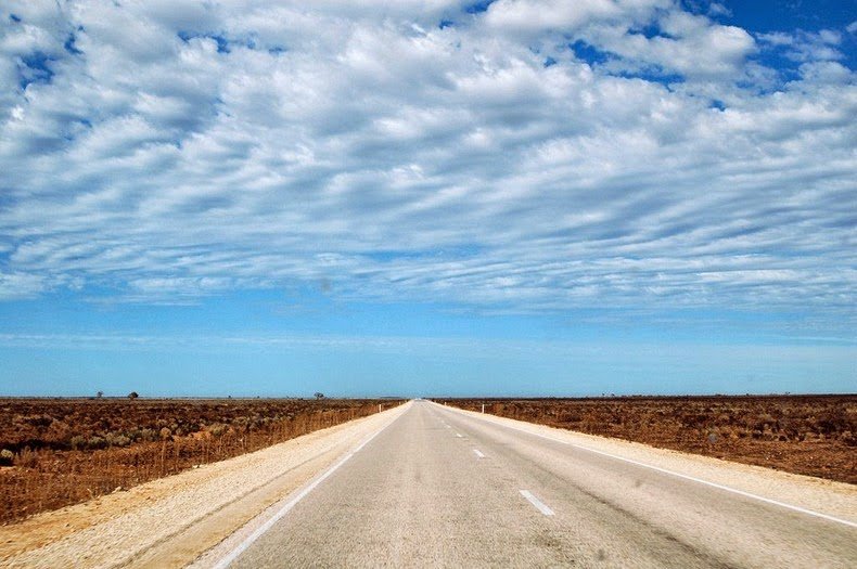 The longest straight road in the world