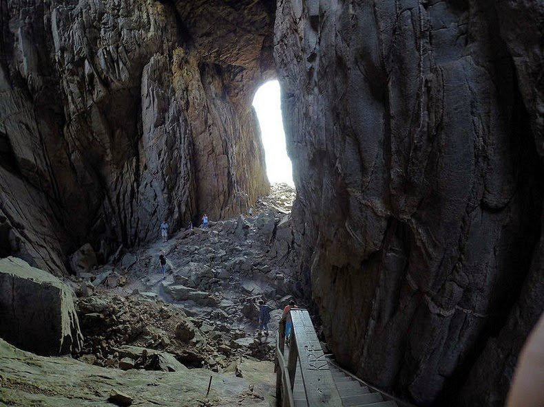 Torgatten - a mountain with a hole inside