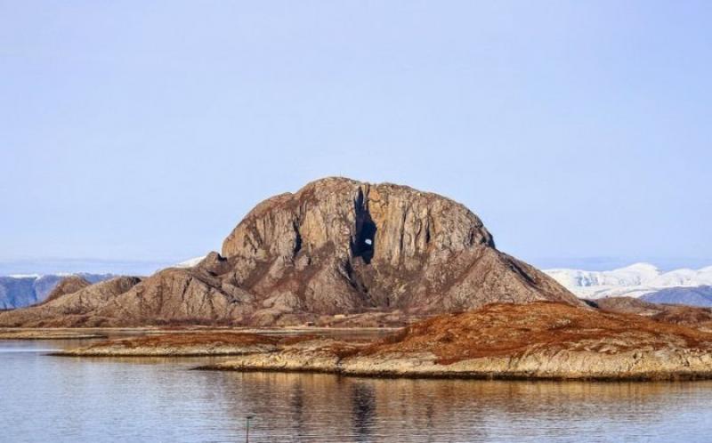 Torghatten - a mountain with a hole inside