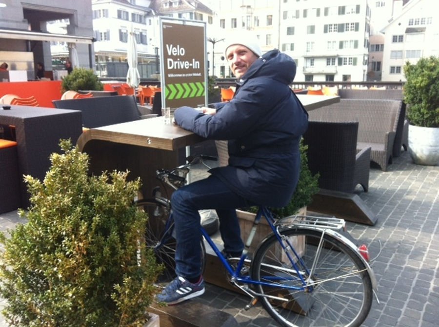 Велосипедное кафе в Цюрихе