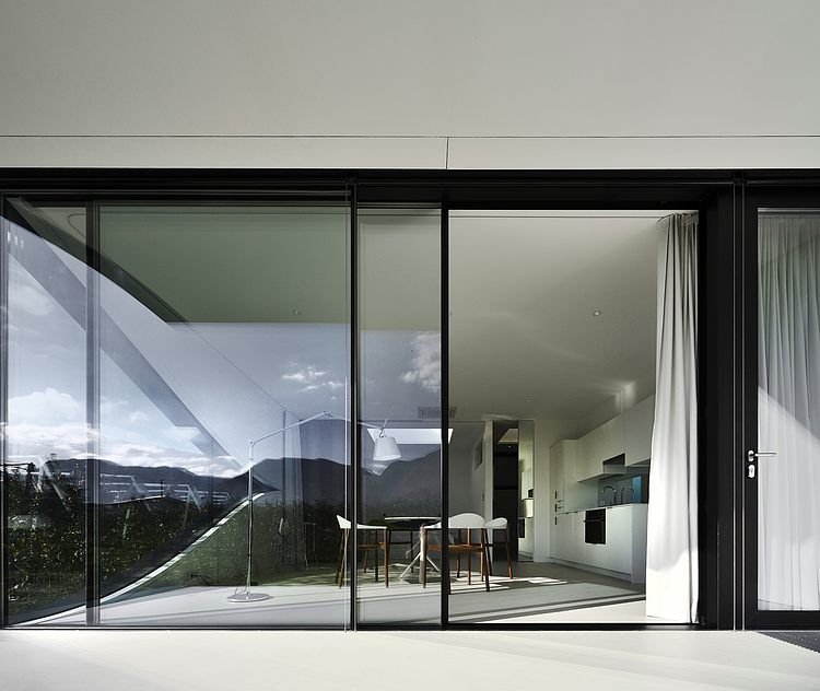 Mirror houses in the Dolomites