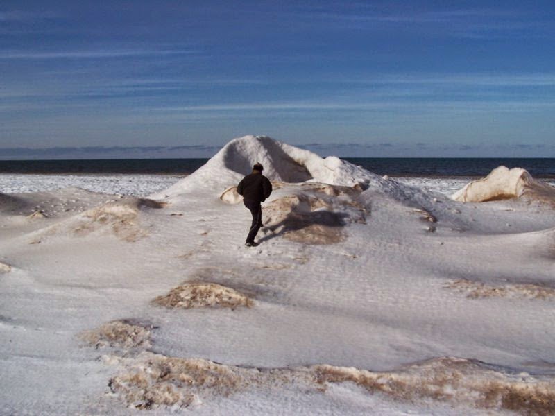 Ice volcanoes of the Great Lakes