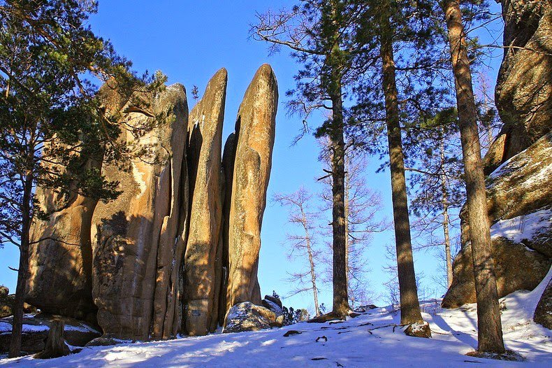 Krasnoyarsk poles are a Siberian miracle of nature