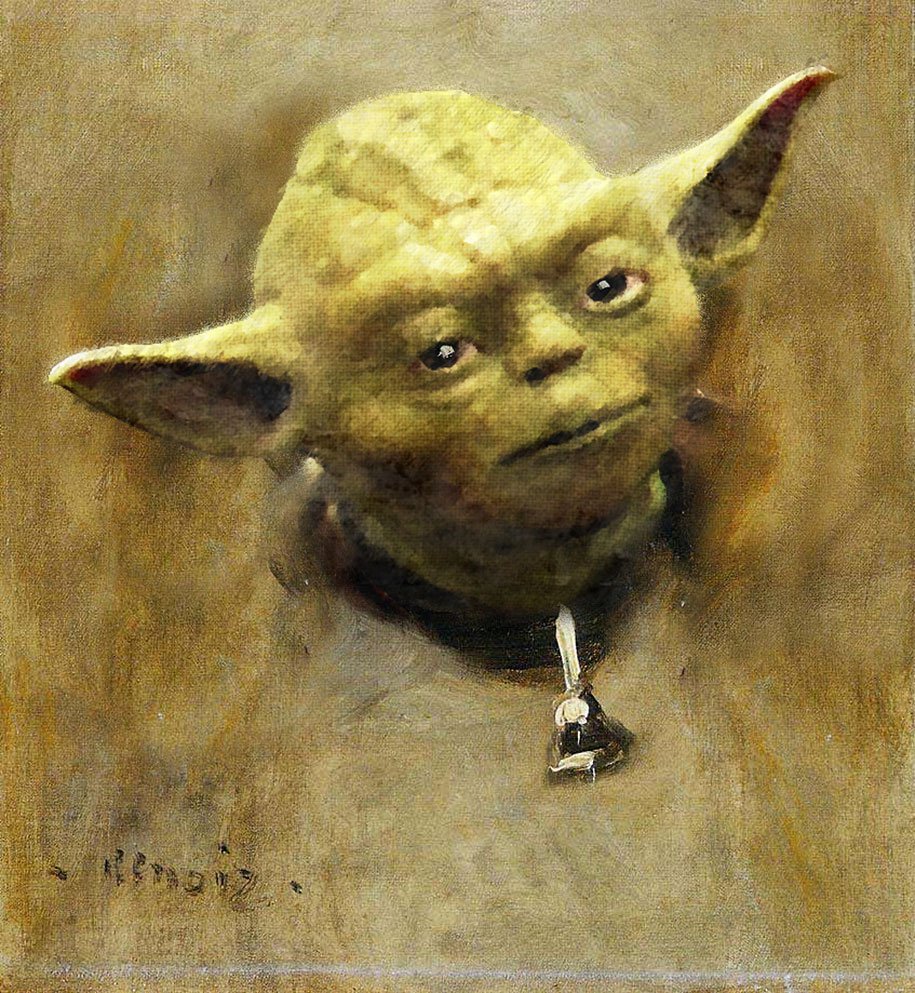 Star Wars heroes in the classics of painting