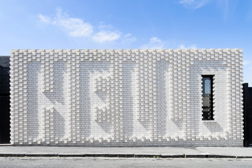 House with greetings in Australia 