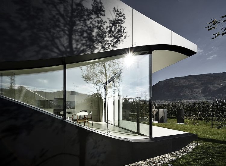 Mirror houses in the Dolomites